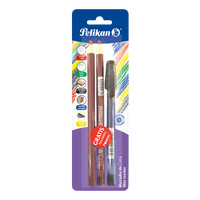 Marcadores de cera rojo + 1 bolígrafo Pointec negro