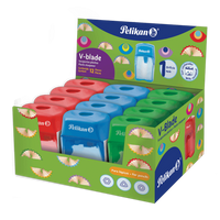 Sacapuntas VBLADE con 1 orifico colores surtidos caja con 12 pzas