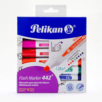 Marcador con tinta borrable Flash Marker 442 estuche con 8 colores
