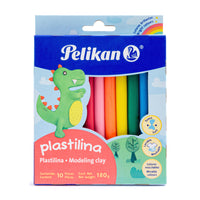 Plastilina caja con 10 barras colores surtidos