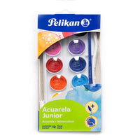 Acuarela Junior con 12 pastillas