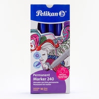 Permanent Marker 240 Caja con 10 piezas colores Azul, Rojo, Negro