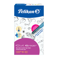 Lápiz borrador Click Eraser escolar caja con 12 piezas