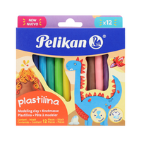 Pelikan Plastilina Con 12 Barras Surtido