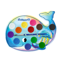 Acuarela Infantil Escolar Con 12 Colores