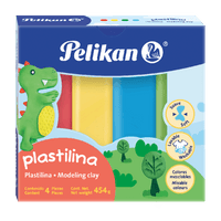 Plastilina caja con 4 barras Colores surtidos 454 gr