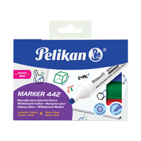 Marcador Flash Marker 442 Para Pizarrón 4 piezas