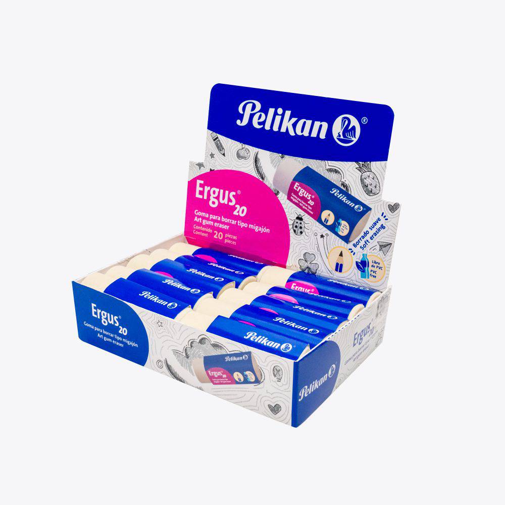 Goma Ergus caja con 20 – Pelikan México