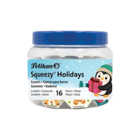 Barril de 16 Gomas Squeezy Holiays